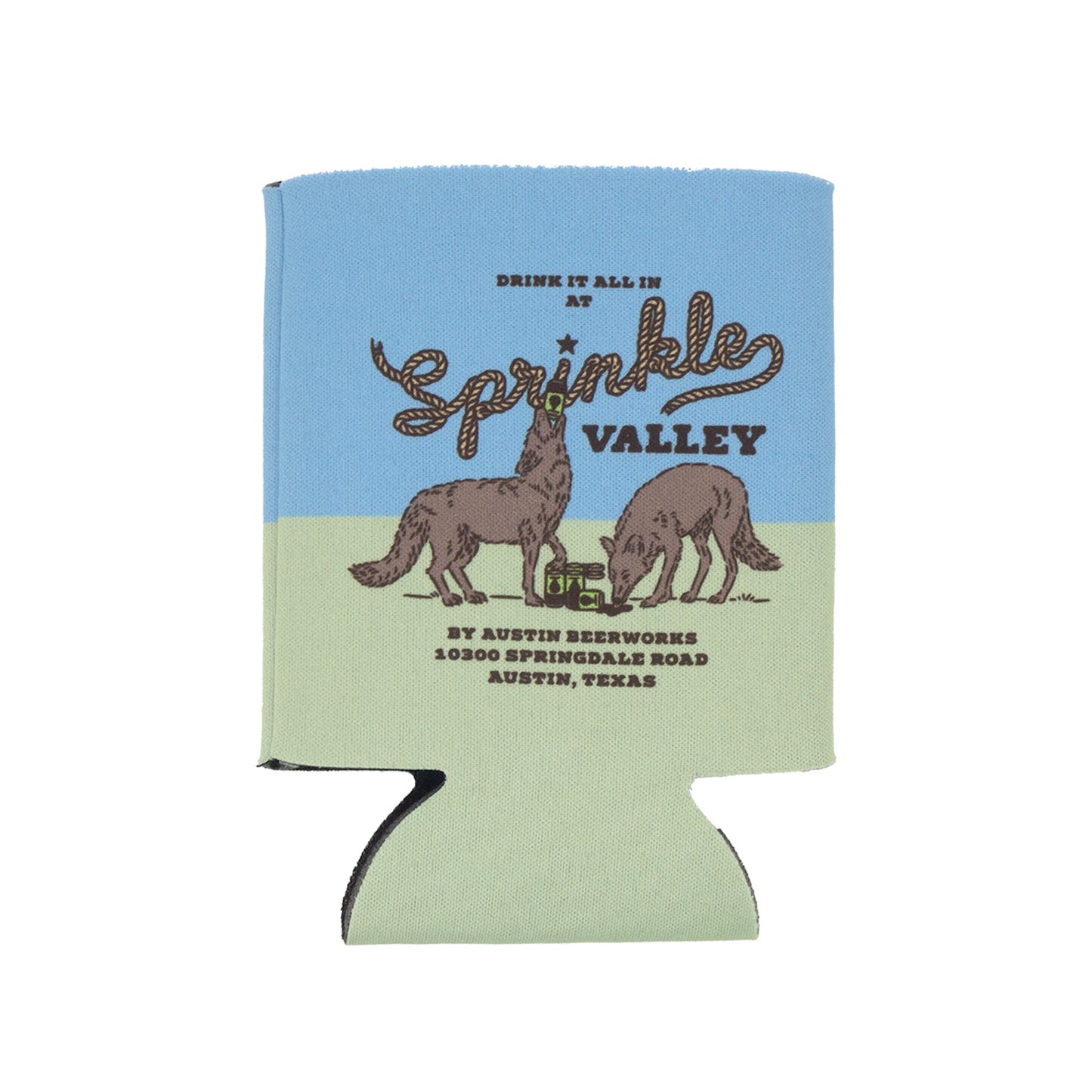 Sprinkle Valley Wolf Koozie