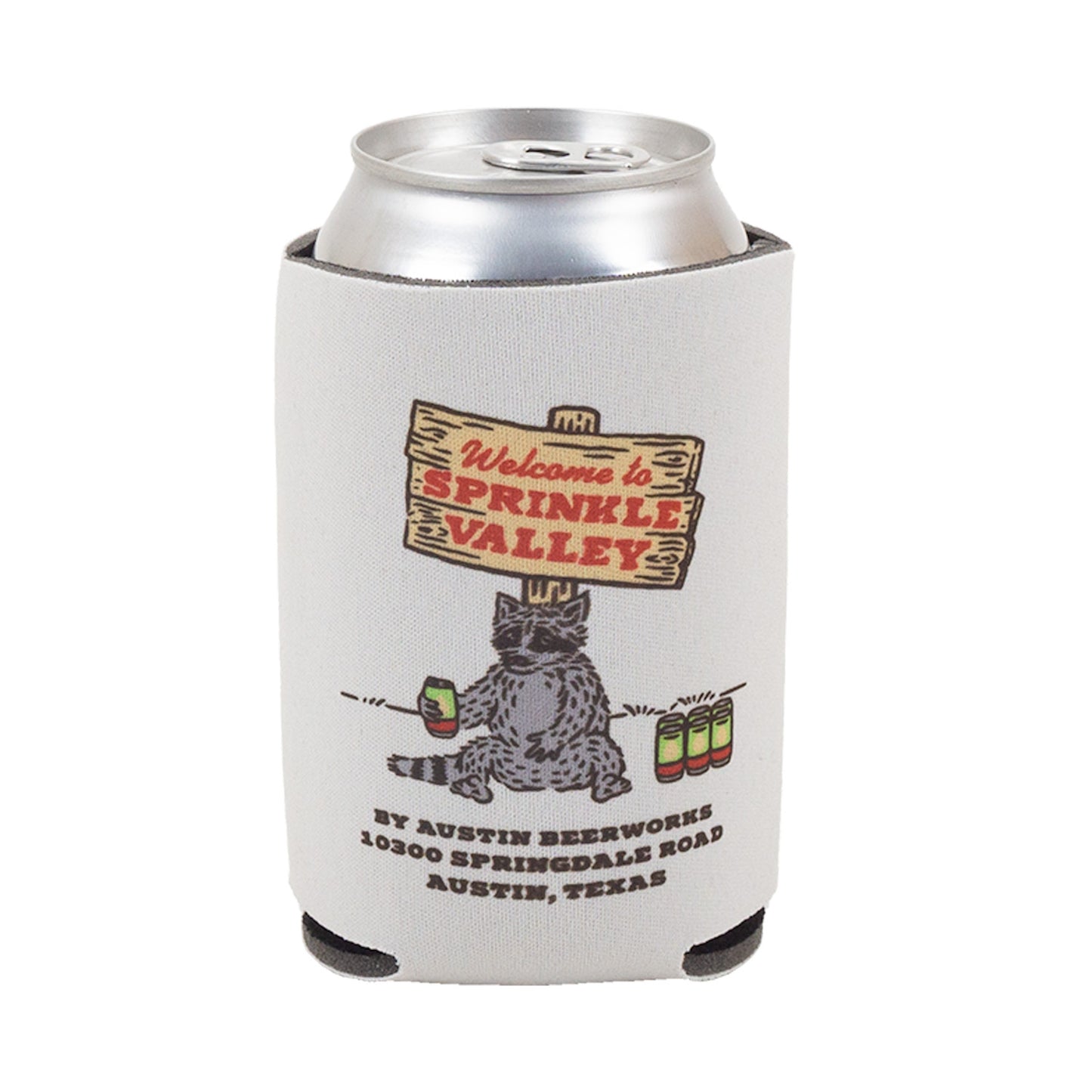 Sprinkle Valley Racoon Koozie