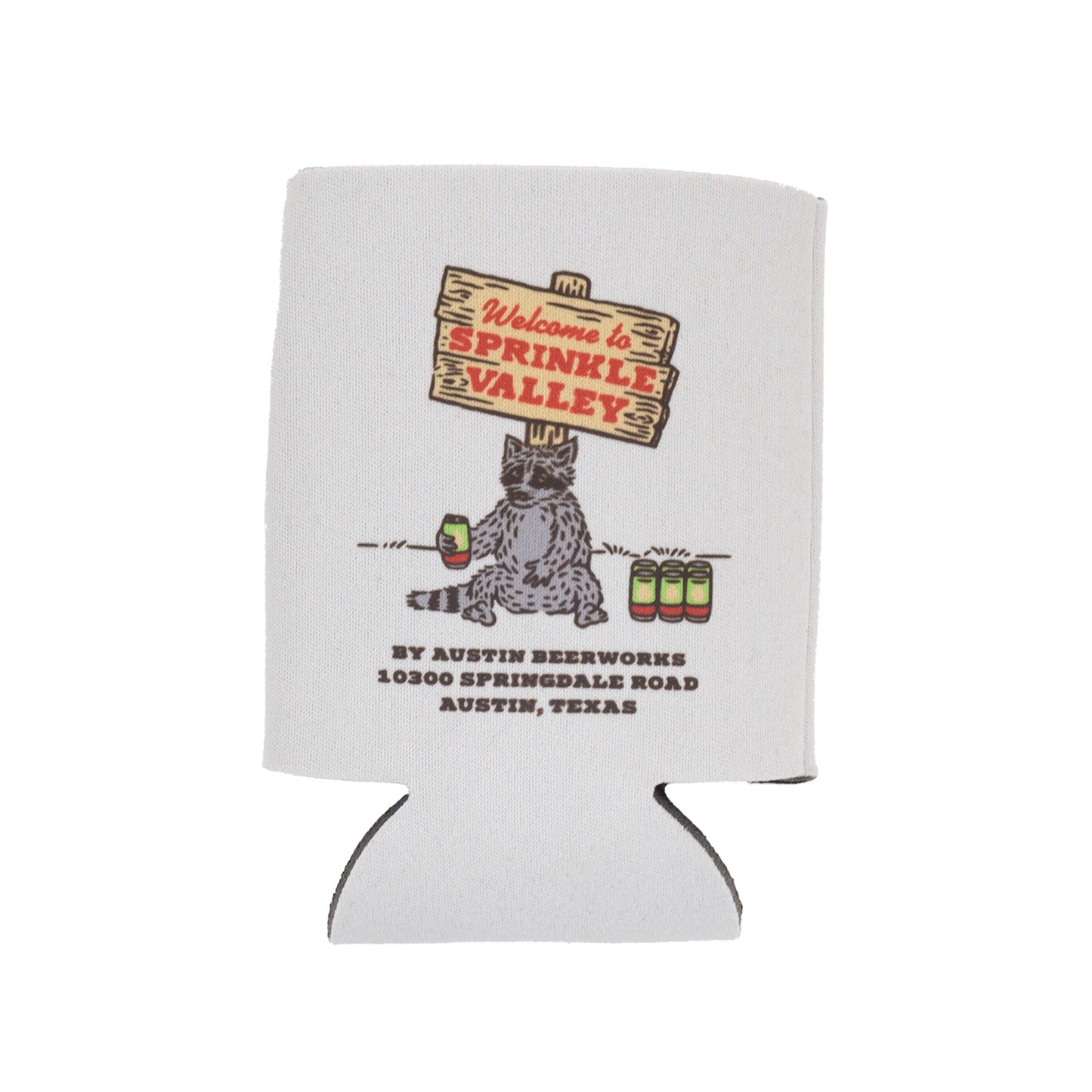 Sprinkle Valley Racoon Koozie